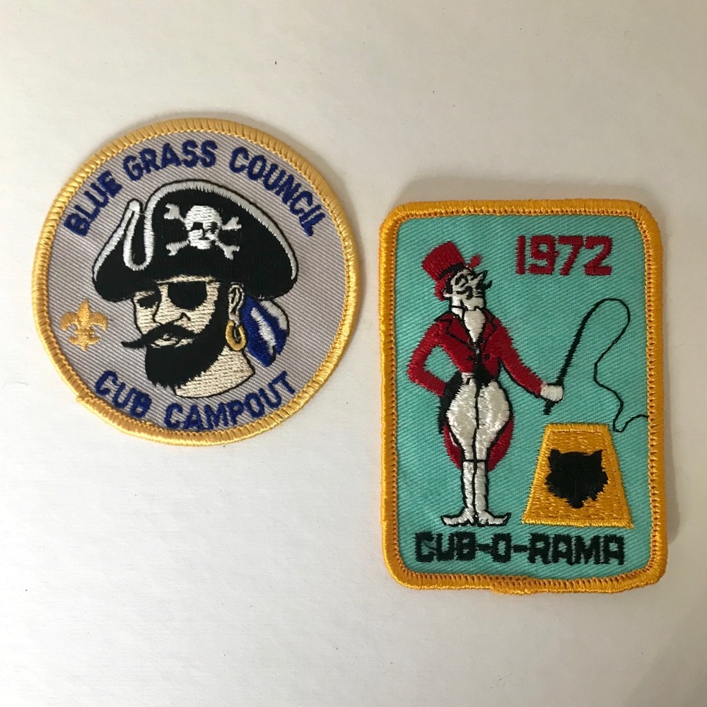 Vintage Cub Scout Patches - set of 2